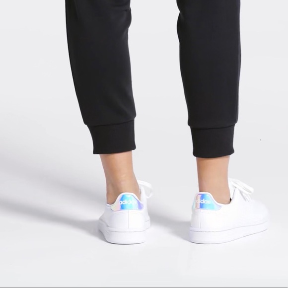 adidas advantage silver metallic